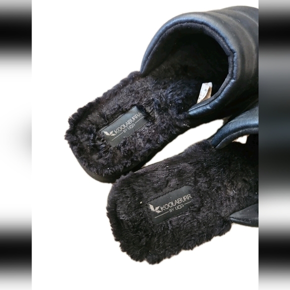 Koolaburra By Ugg Womens Black BRB Shearling Comfortable Slide Sandals 9 - Picture 9 of 10